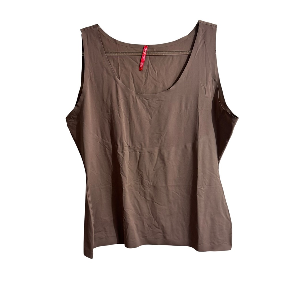 Spanx Shapewear Trust Your Thinstincs Tank Top Cami Plus 2X Neutral Brown Taupe